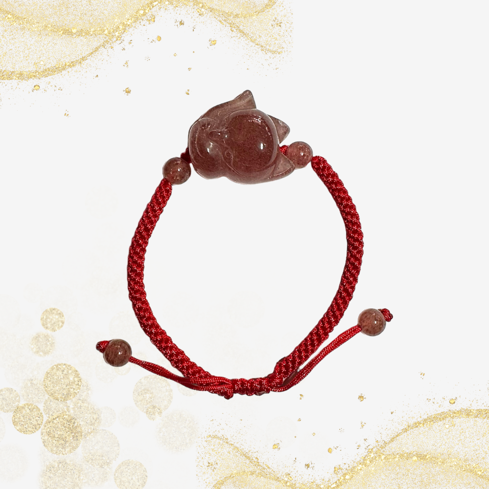 玛瑙狐仙手串 Agate Fox Deity Bracelet