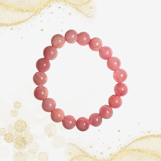 粉色玛瑙手串 Pink Agate Bracelet