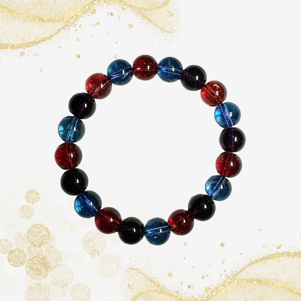 三色闪光玛瑙手链 3 Colour Shining Agate Bracelet