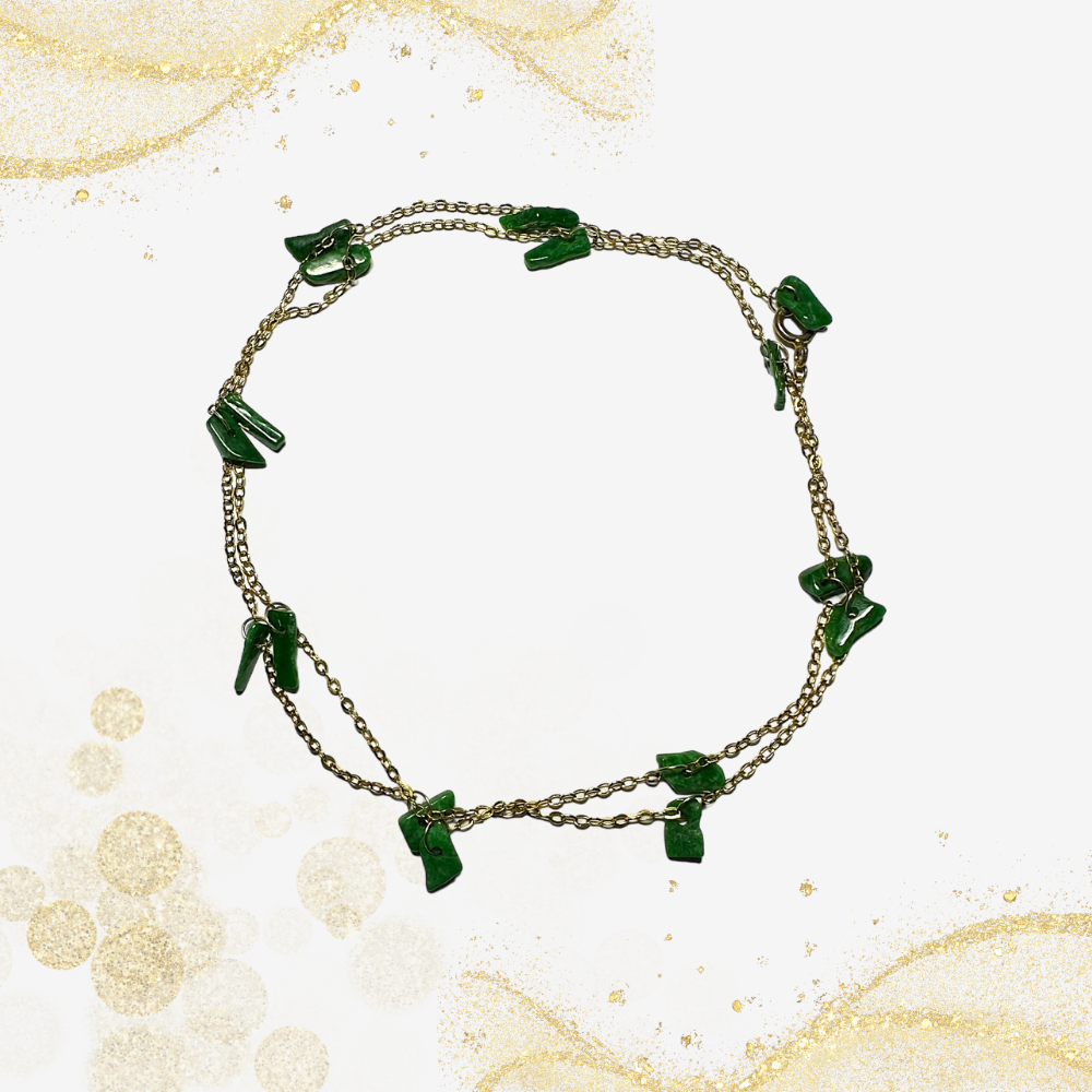 绿玛瑙手链 Green Agate Bracelet