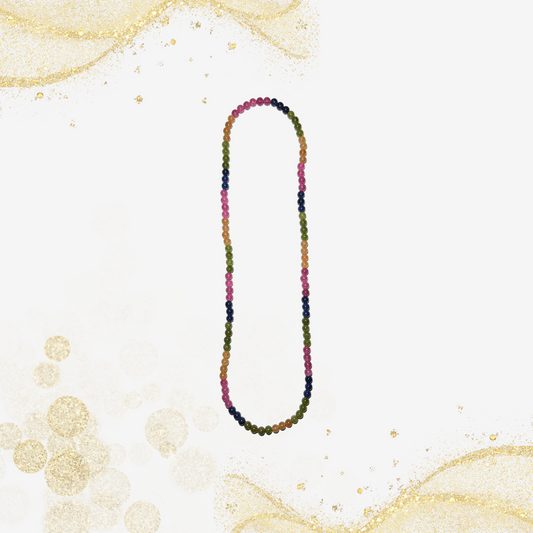 彩色玛瑙珠项链
Rainbow Agate Beaded Necklace