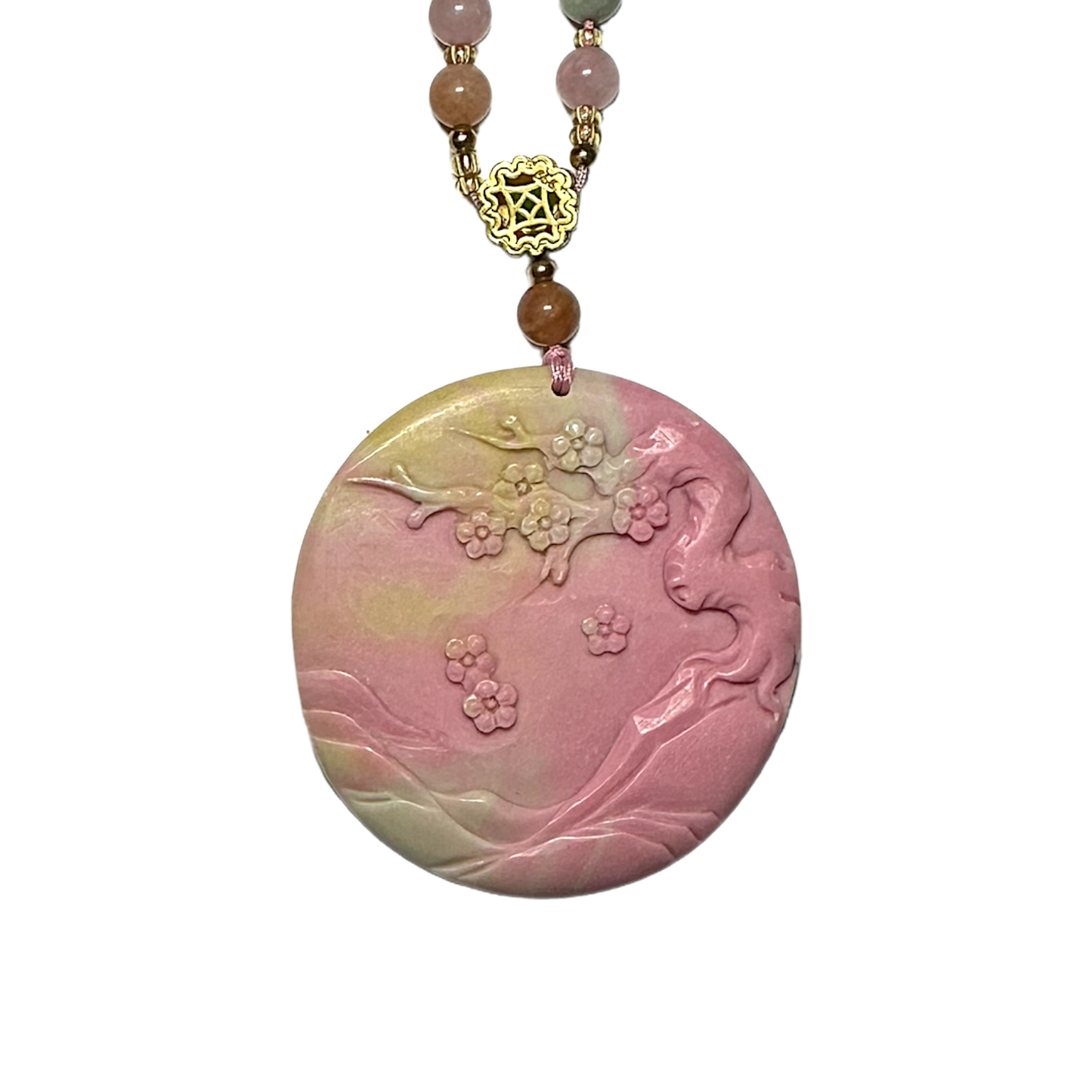 玛瑙狐仙圆吊坠
Agate Fox Deity Circle Pendant