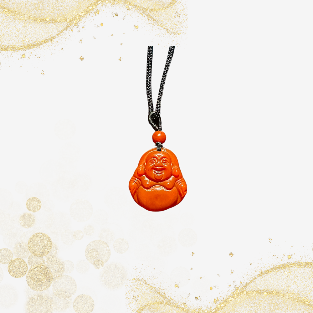 红玛瑙弥勒佛吊坠 Red Agate Maitreya Buddha Pendant