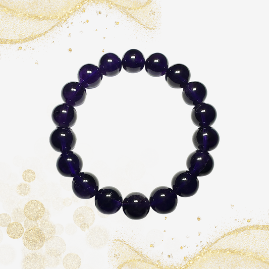 11mm 紫水晶手串 11mm Purple Crystal Bracelet