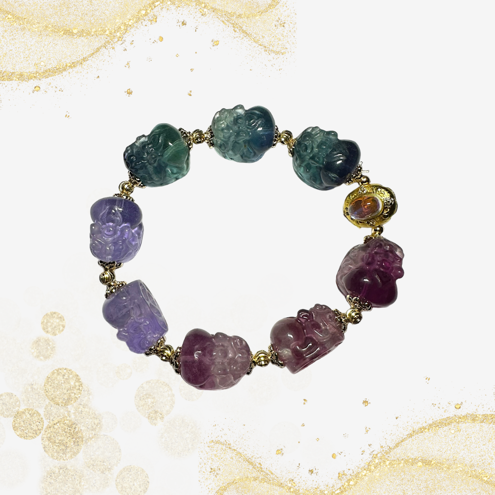 水晶貔貅手串 Crystal Pi Xiu Bracelet