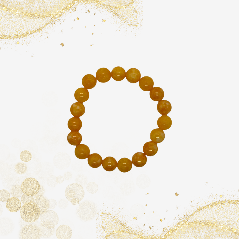 橙色玉手链 Orange Jade Bracelet