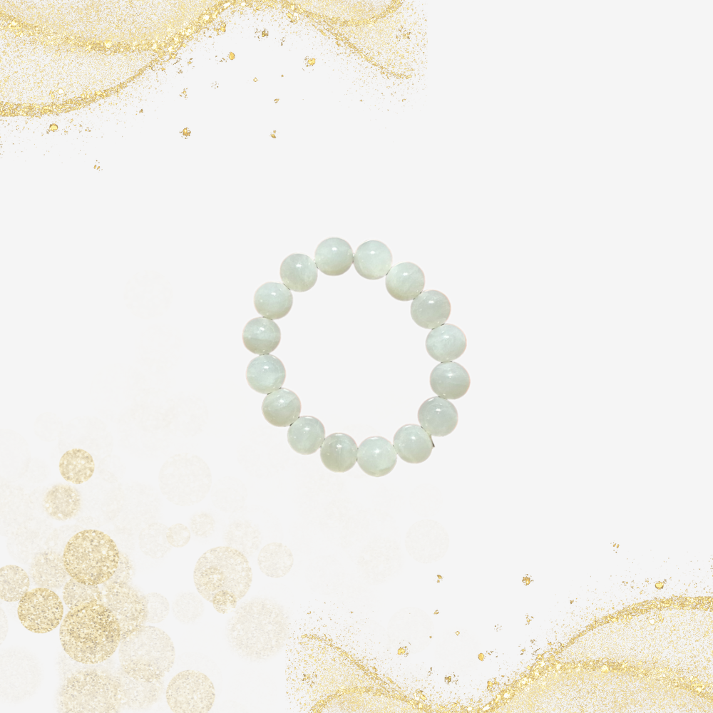 白和田玉手串 White Hetian Jade Bracelet