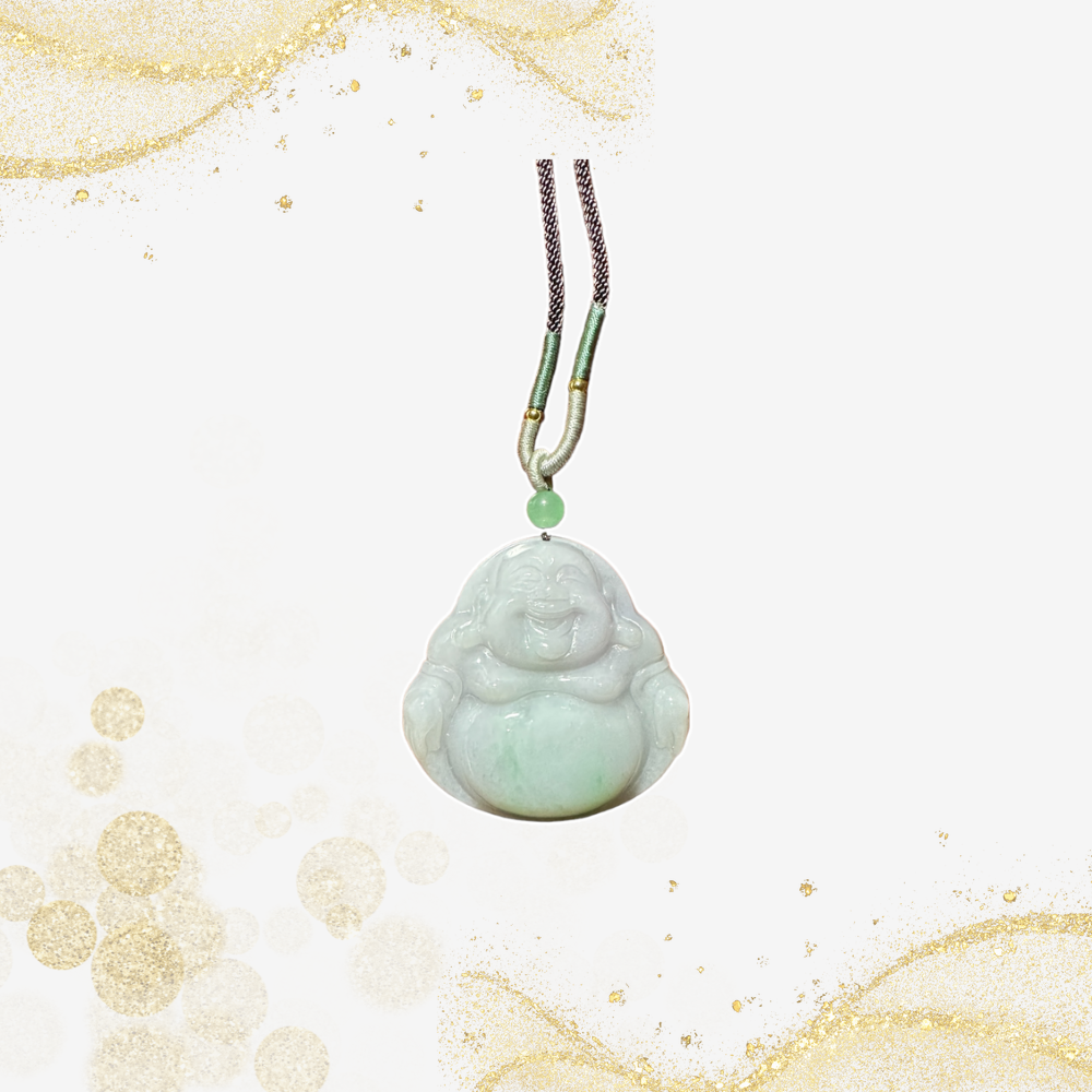 翡翠弥勒佛吊坠 Jade Maitreya Buddha Pendant