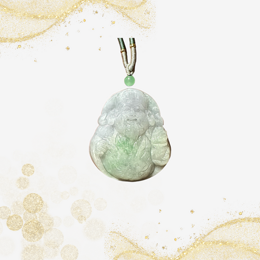 翡翠财神爷吊坠 Jade Fortune God Pendant