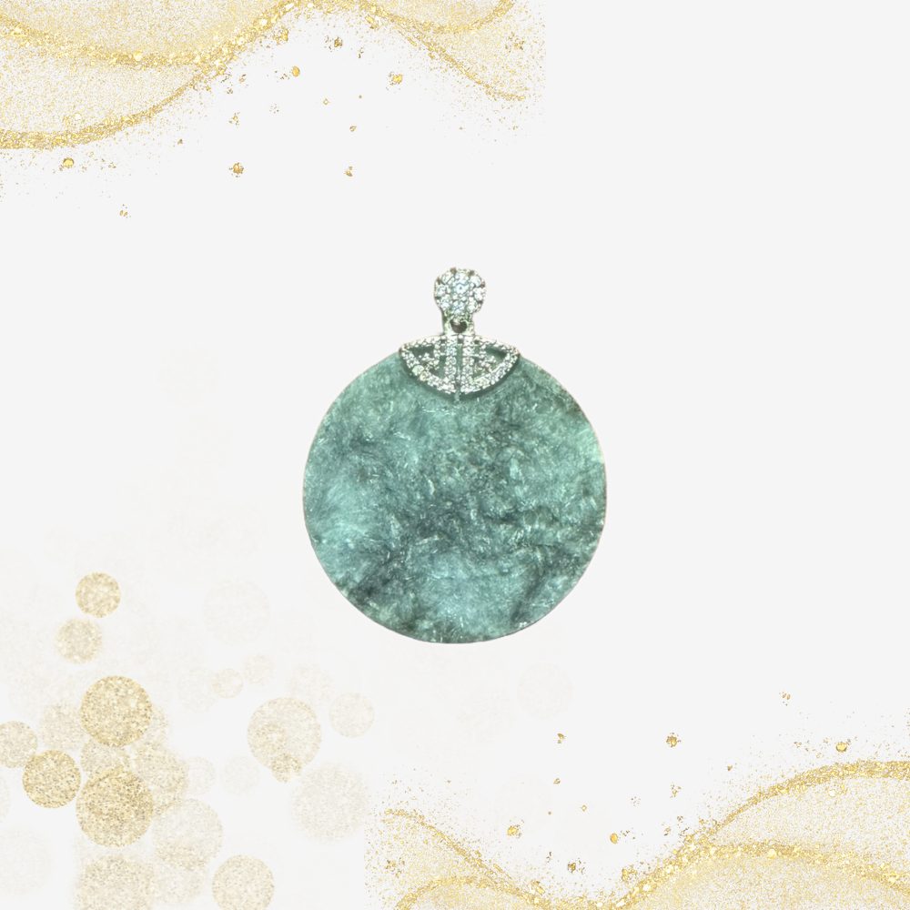 玉无事牌吊坠 Jade Flat Pendant