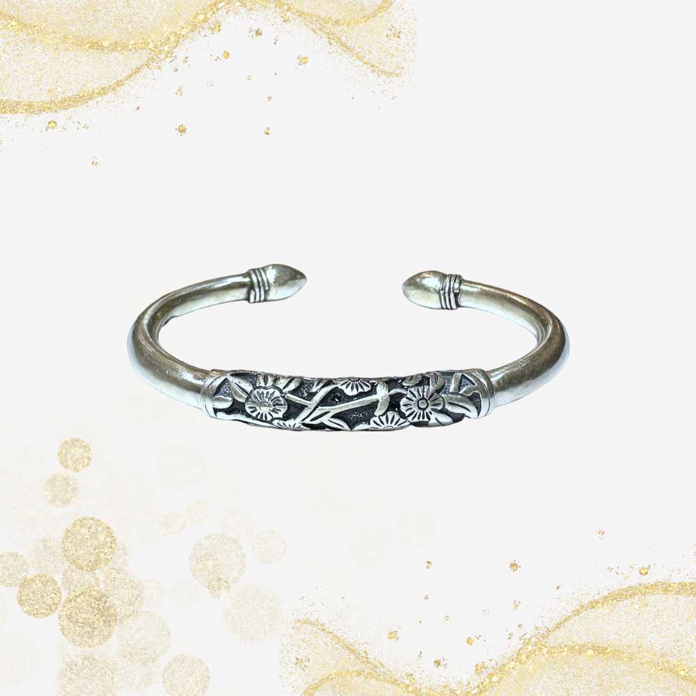 银竹子手镯 Silver Bamboo Bangle