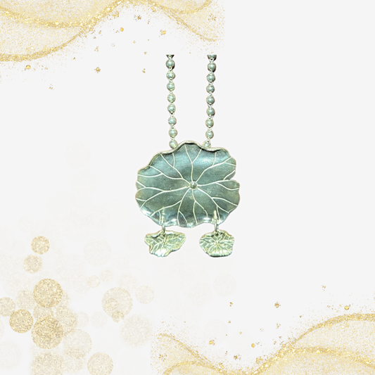 纯银莲花项链 999 Silver Lotus Flower Necklace