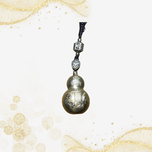 纯银大葫芦吊坠 999 Big Silver Gourd Pendant