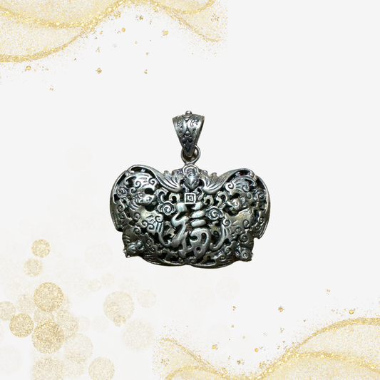 银福锁吊坠 Silver Fortune Locket Pendant