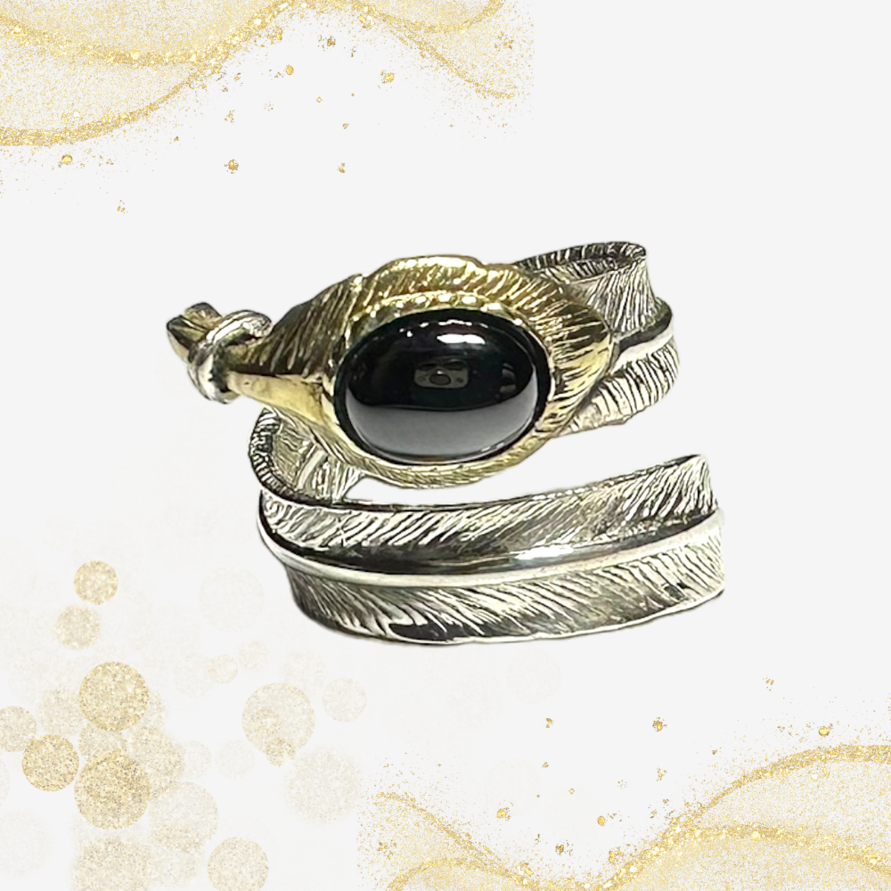 黑宝石戒指 Black Gemstone Ring